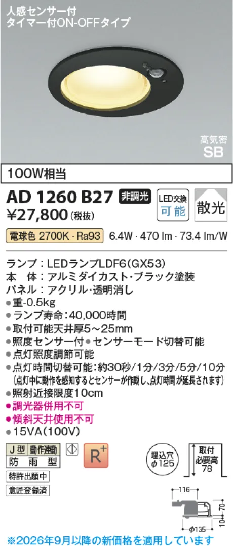 AD1260B27