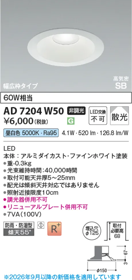 AD7204W50