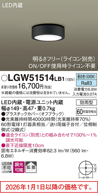 LGW51514LB1