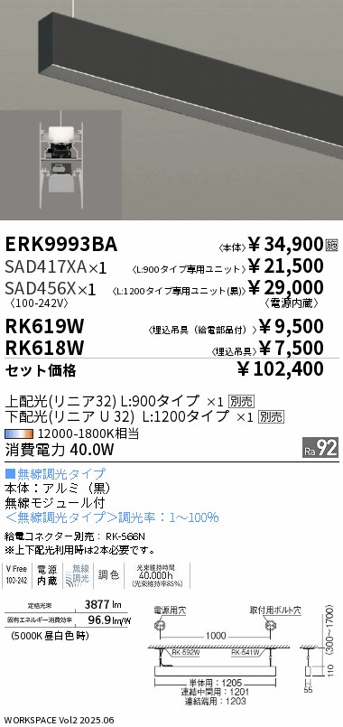 ERK9993BA-SAD417XA-SAD456X-RK619W-RK618W