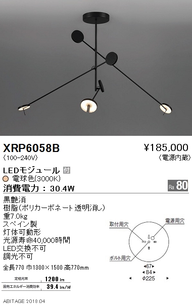 遠藤照明(ERP7396W) ペンダントライト LED照明器具商品の状態は素人