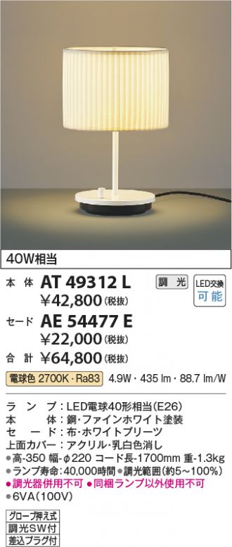 KOIZUMI(コイズミ照明) スタンド 激安販売 照明のブライト ～ 商品一覧 