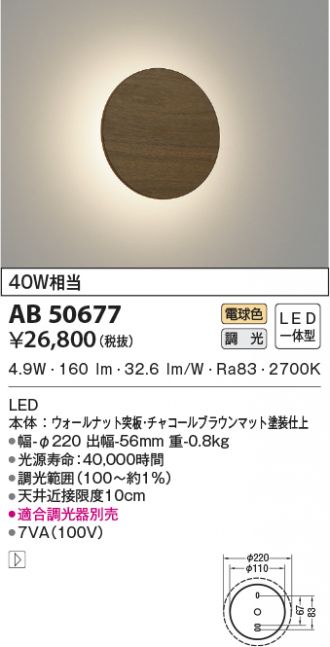 超ポイントバック祭】 KOIZUMI コイズミ照明 LEDブラケット AB52222