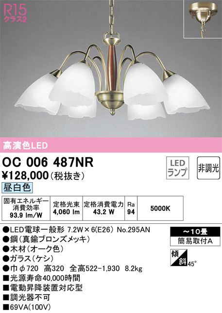 ODELIC オーデリック シャンデリア 6灯 壁掛け 2灯 ヴィンテージ 2点