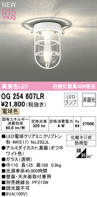 店内全品対象 OG254609LD オーデリック LEDポーチライト 白熱球40W相当 電球色 鉄錆色