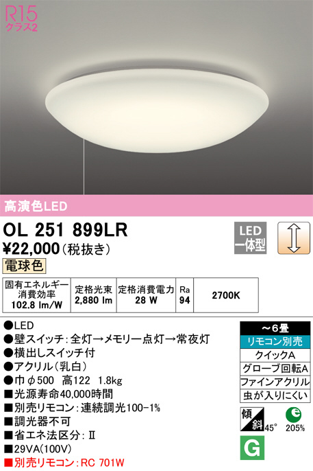 ユナイテッドトウキョウ オーデリック オーデリック LEDシーリング