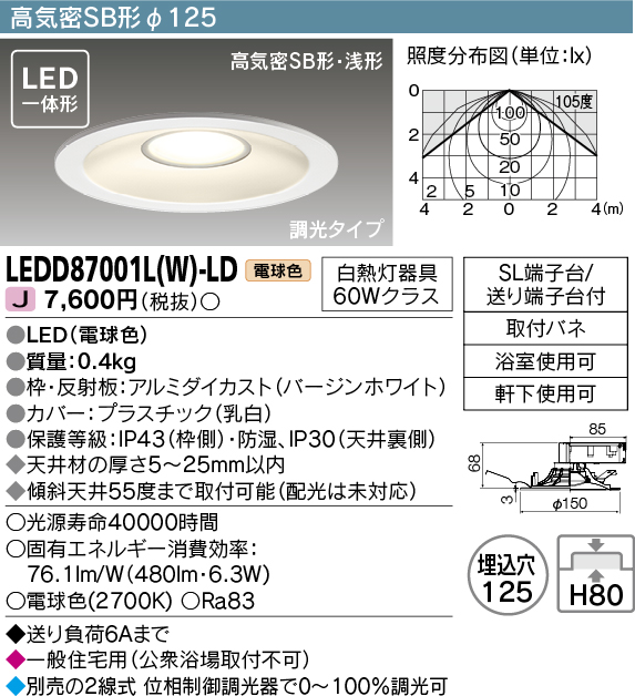 LEDD87001LW-LD